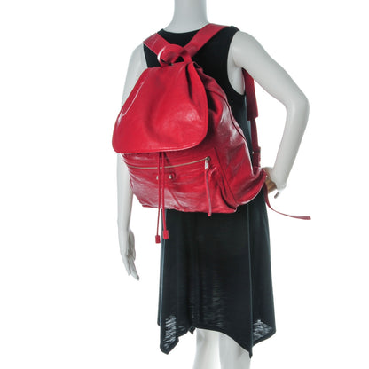 Balenciaga Agneau Classic Hardware S Traveler Backpack Rouge Grenade 2 of 7