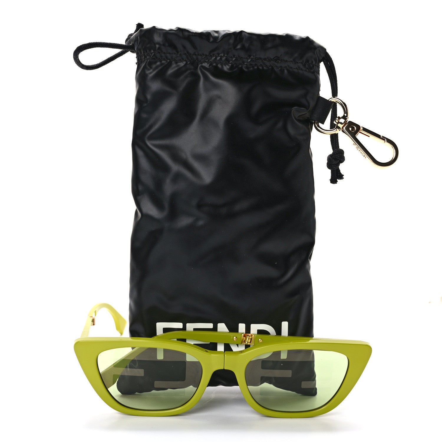 Fendi Acetate Folding Sunglasses FE40089I Wasabi 7 of 7