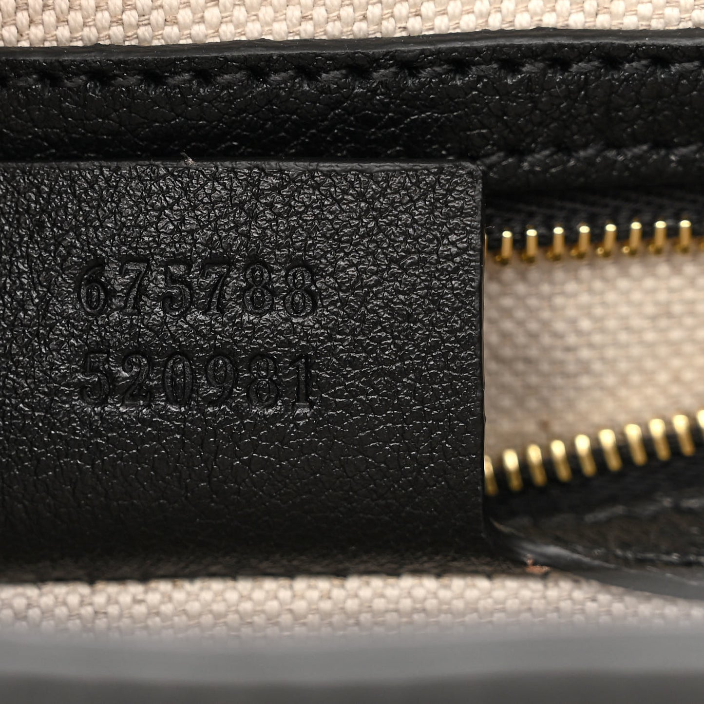 Wonka Grain Calfskin GG Monogram Debossed Small Padlock Shoulder Bag Black