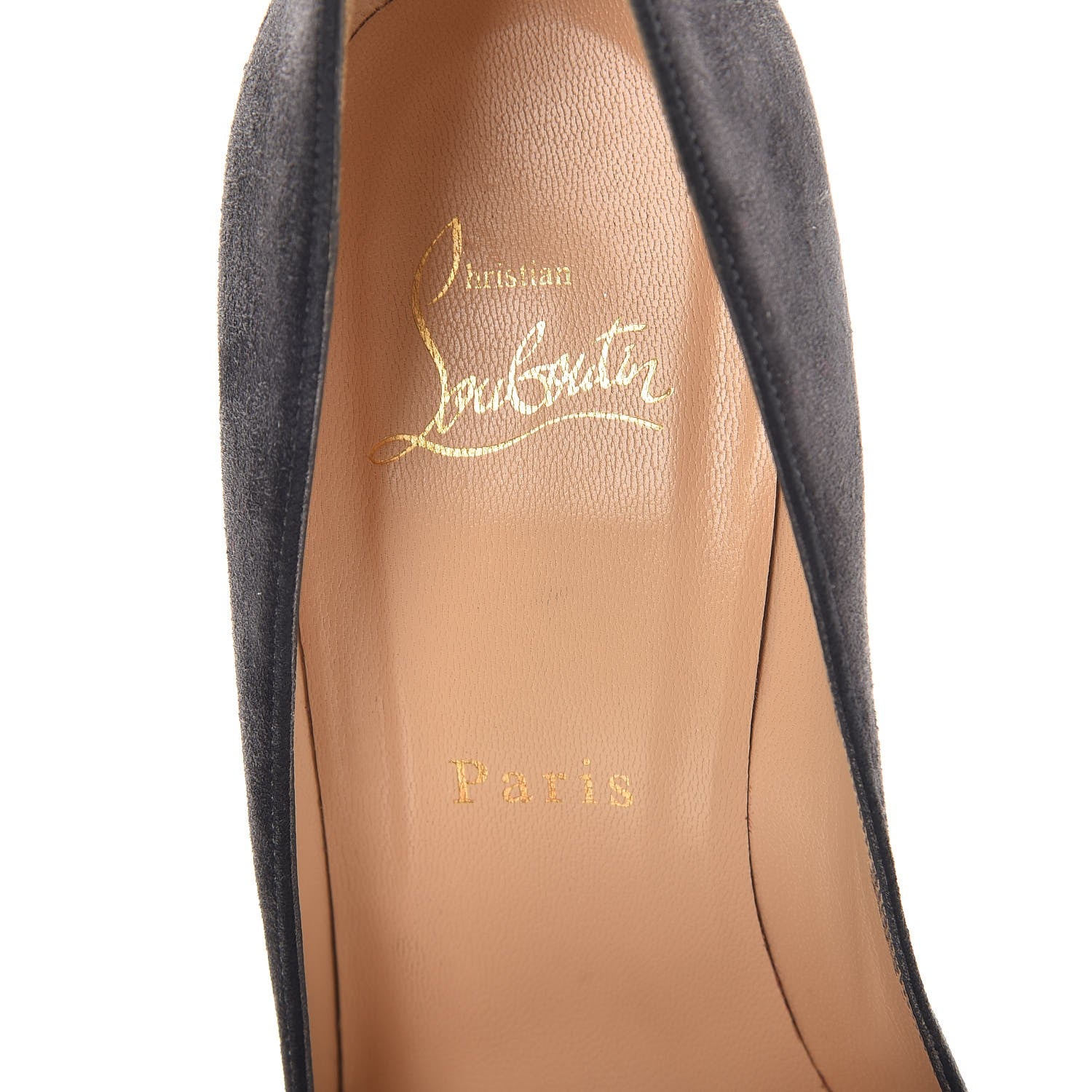 Christian Louboutin Suede Corneille 100 Pumps 38 Grey 8 of 11