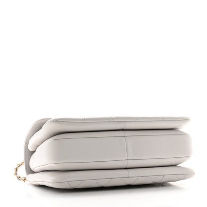 Chanel Lambskin Quilted Small Trendy CC Flap Dual Handle Bag Light Grey 4 of 12