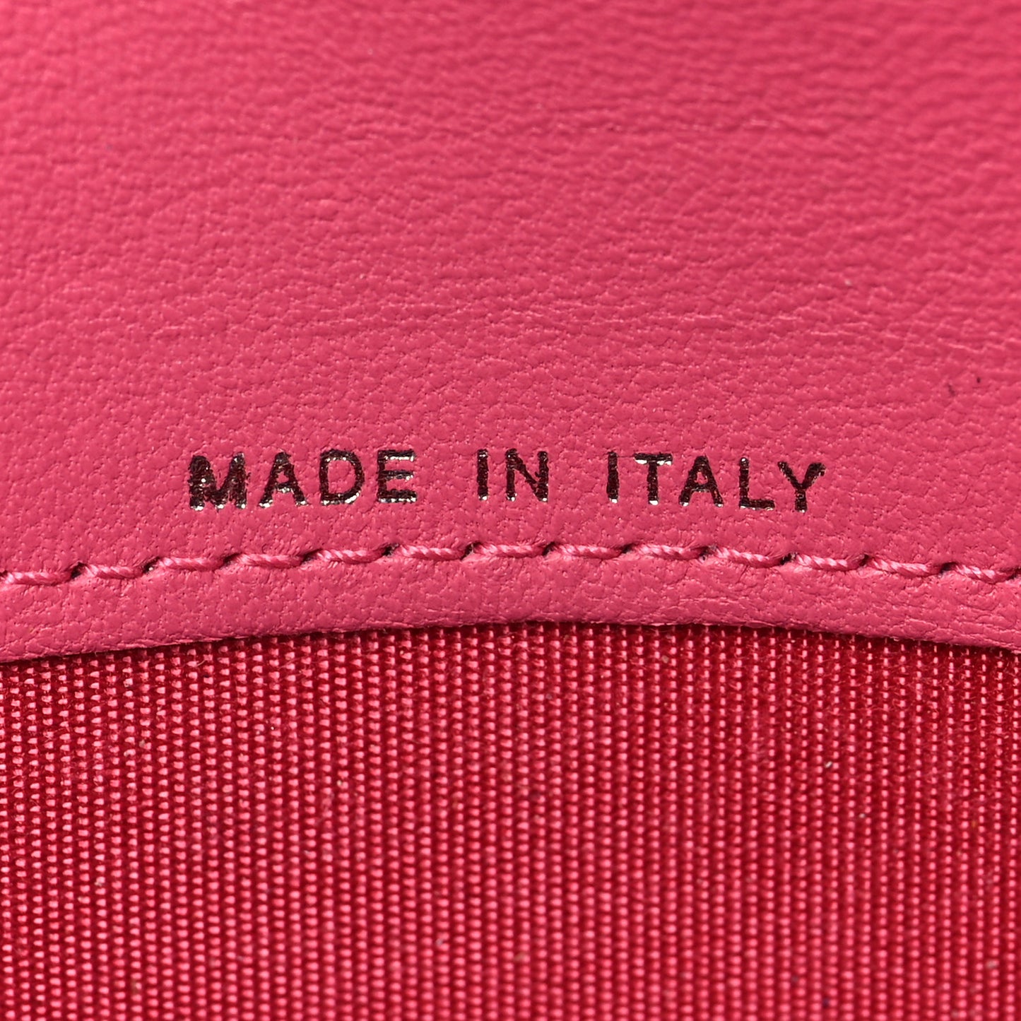 Lambskin Quilted Boy Flap Wallet Fuchsia