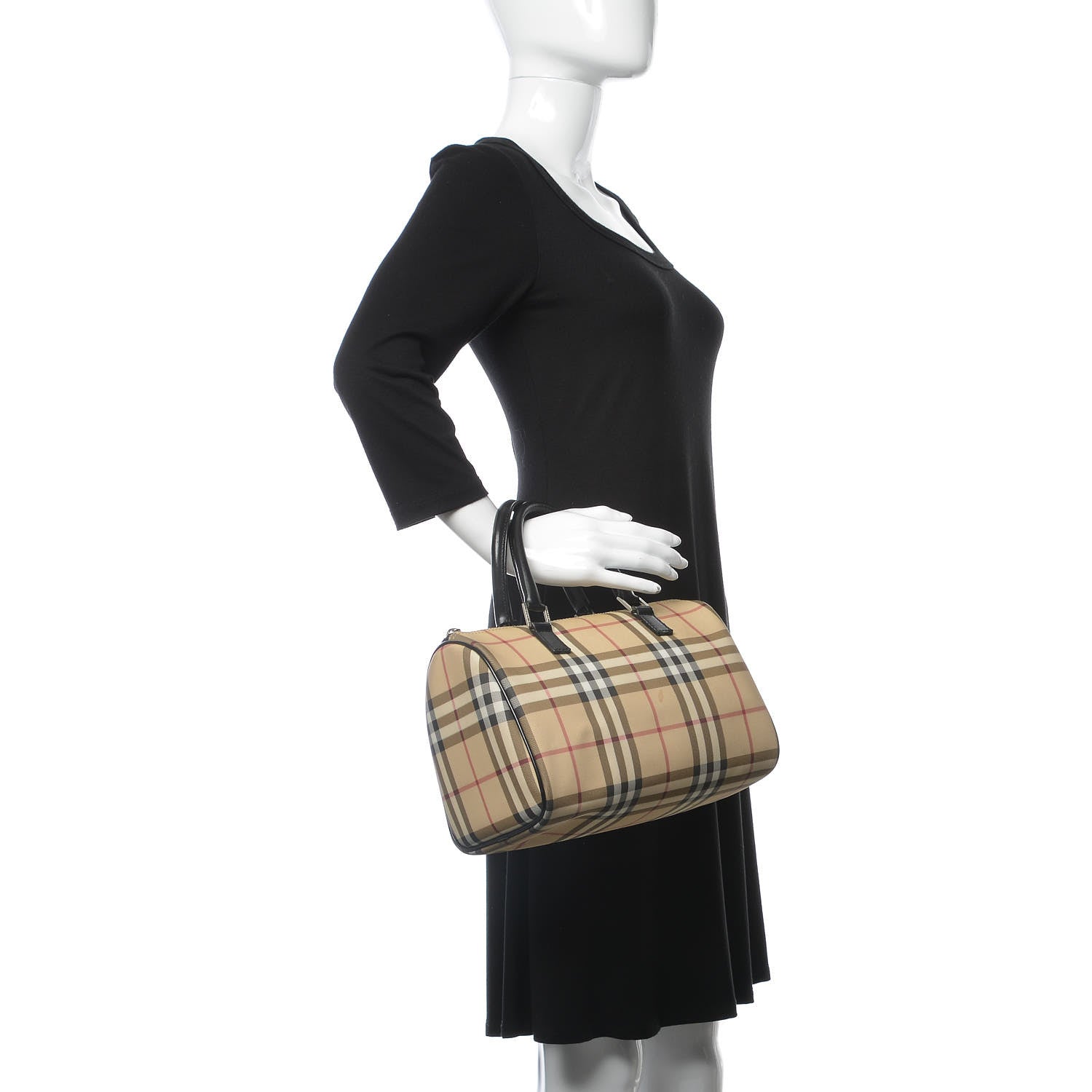 Burberry Canvas House Check Boston Black 2 of 11