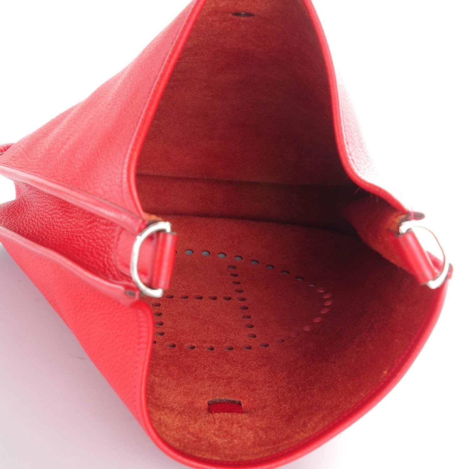 Hermes Taurillon Clemence Evelyne GM Rouge Casaque 7 of 7
