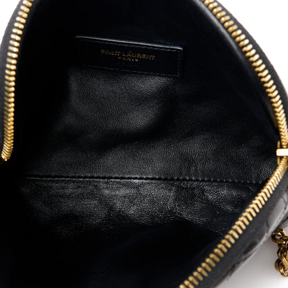 Saint Laurent Lambskin Quilted Gaby Zipped Pouch Black 5 of 10