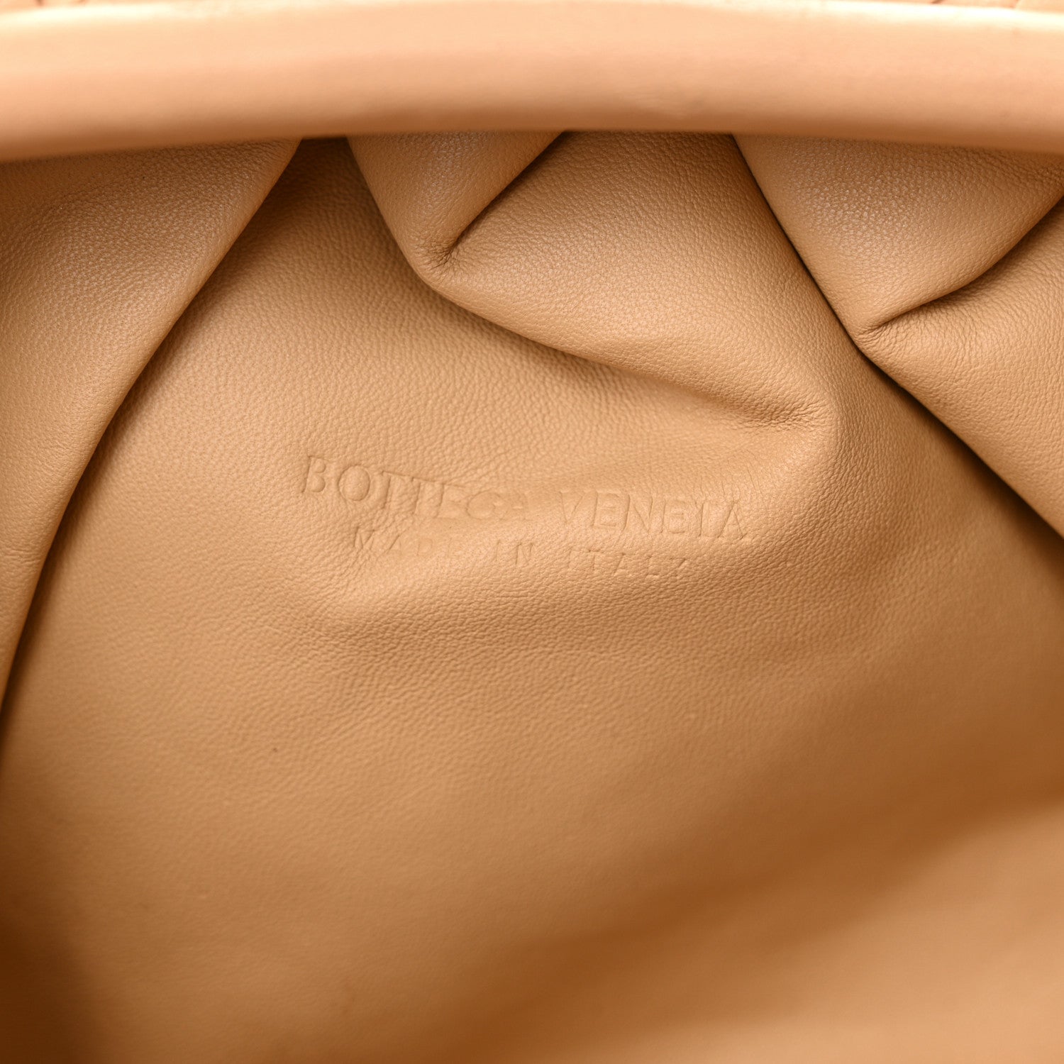 Bottega Veneta Nappa Maxi Intrecciato The Pouch Oversized Clutch Almond 6 of 18