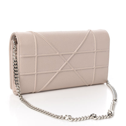 Christian Dior Grained Calfskin Diorama Croisiere Chain Wallet Rose Poudre 3 of 10