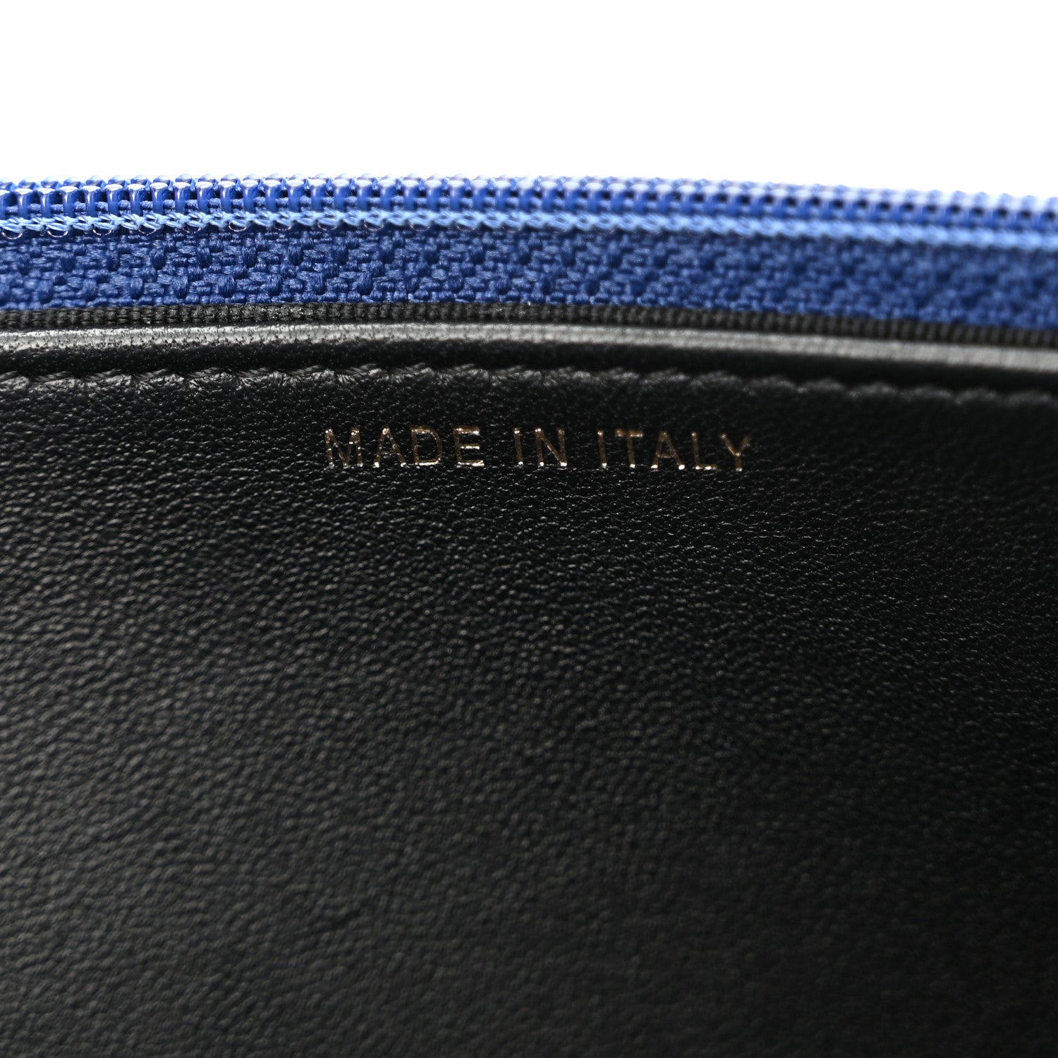Chanel Lambskin Quilted Elegant CC Wallet On Chain WOC Blue Black 7 of 11
