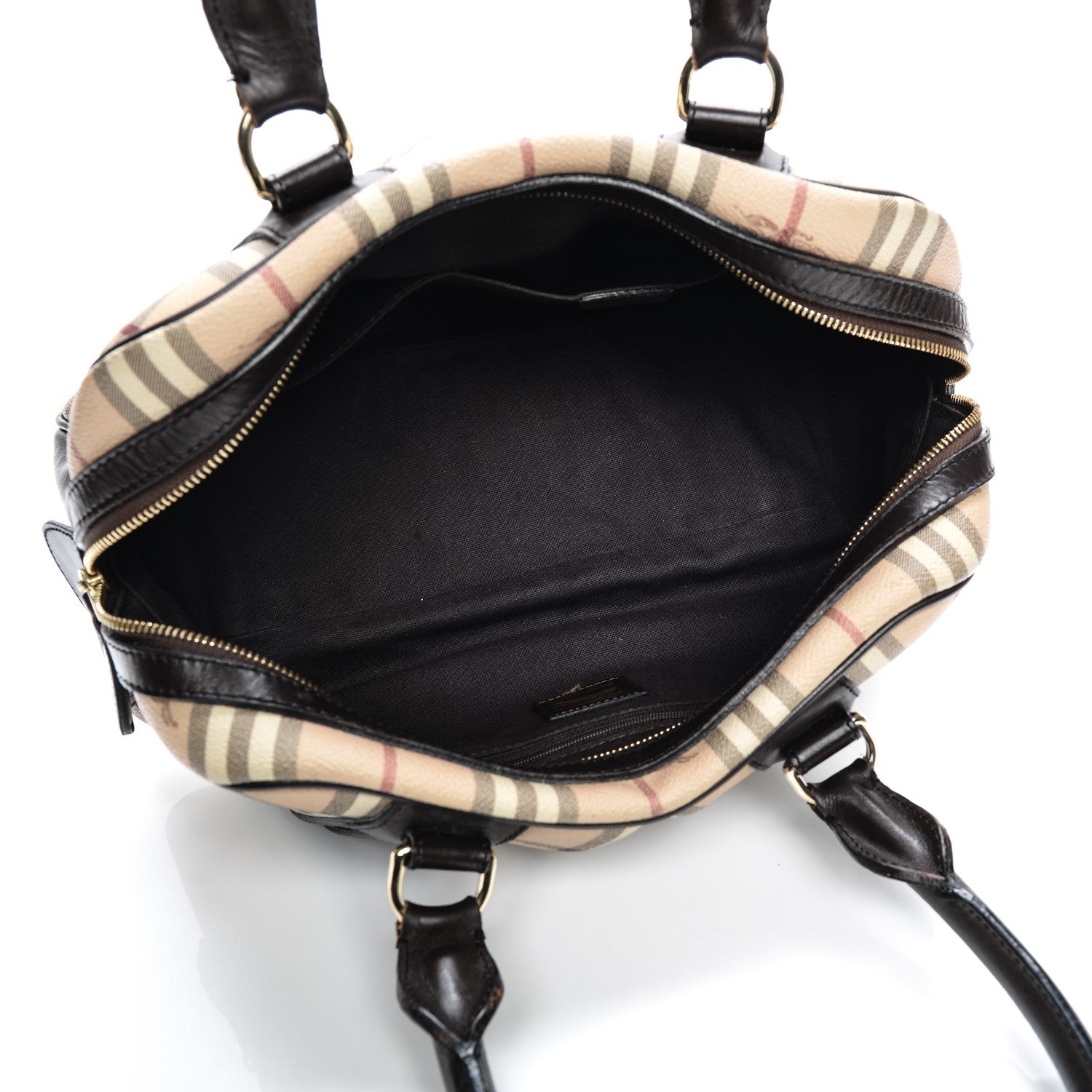 Burberry Haymarket Check Satchel Chocolate 5 of 15