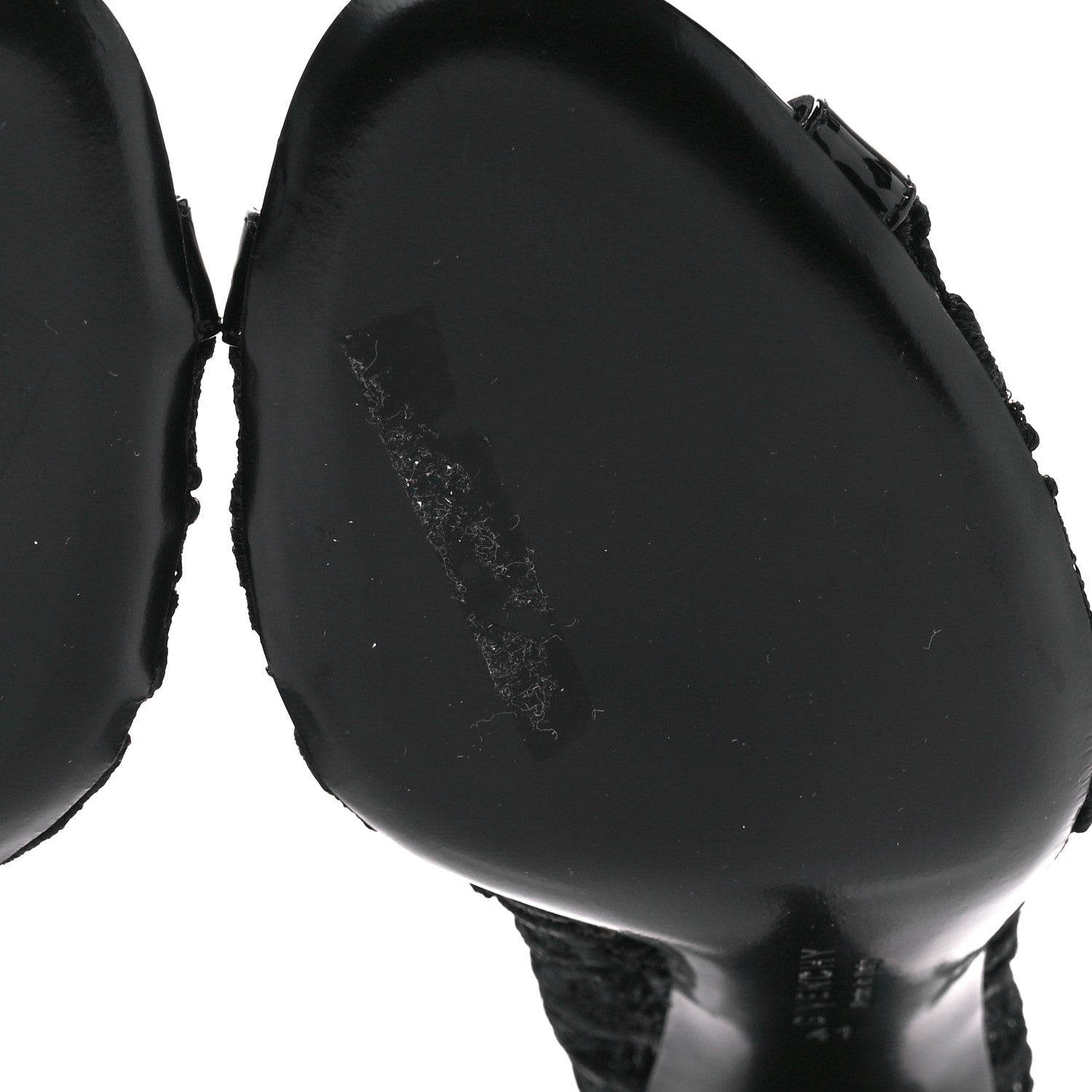 Givenchy Patent Emboirdered Peep Toe Ankle Booties 41 Black 6 of 8