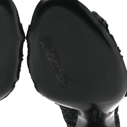 Givenchy Patent Emboirdered Peep Toe Ankle Booties 41 Black 6 of 8