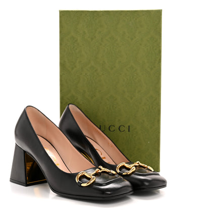 Gucci Malaga Kid Horsebit 75mm Pumps 38 Black 12 of 12