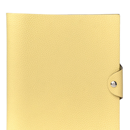 Hermes Togo Ulysse MM Agenda Cover Jaune Poussin 8 of 16