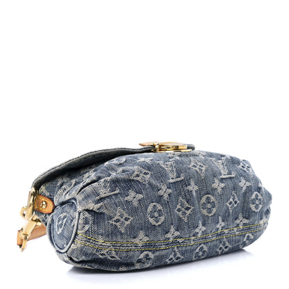 Louis Vuitton Monogram Denim Mini Pleaty Blue 4 of 8