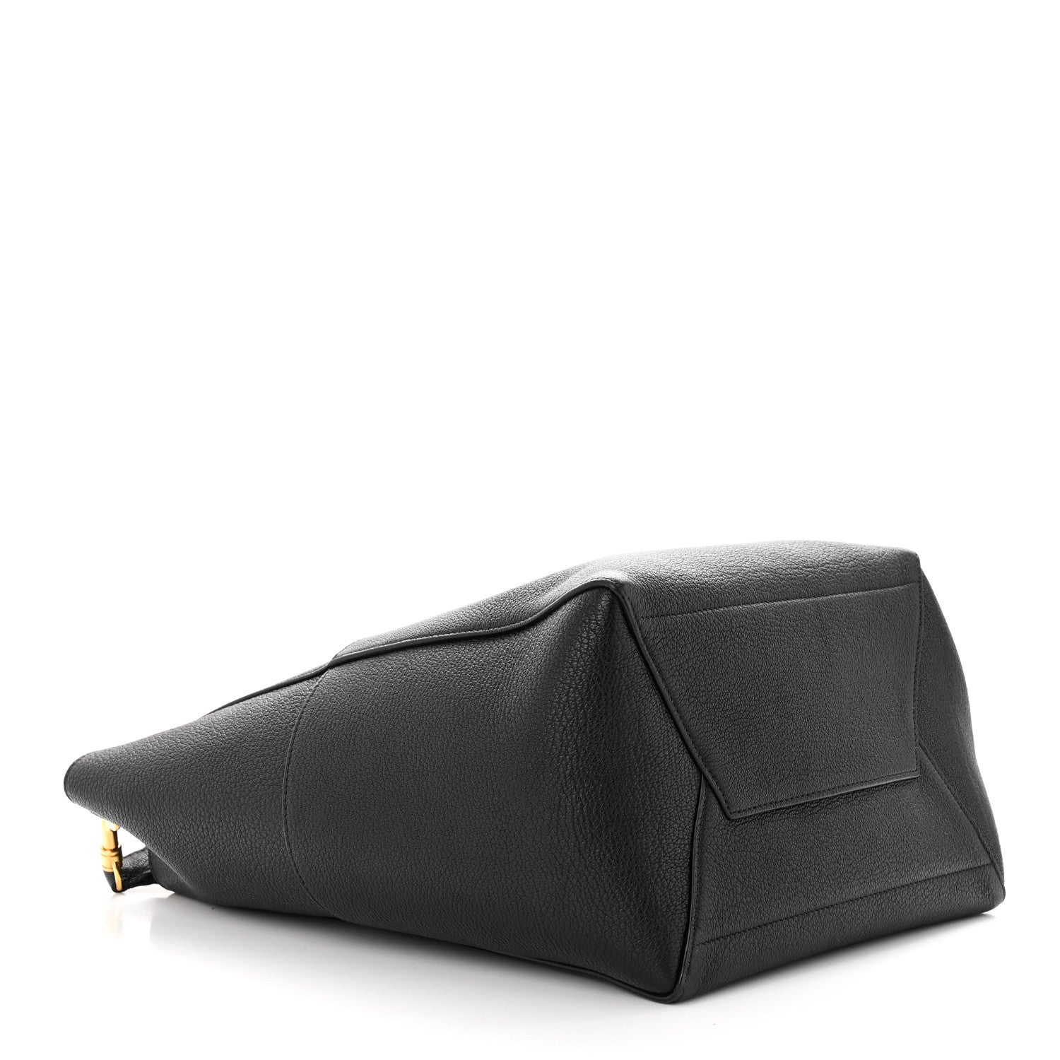 Celine Soft Grained Calfskin Sangle Bucket Bag Black 4 of 10