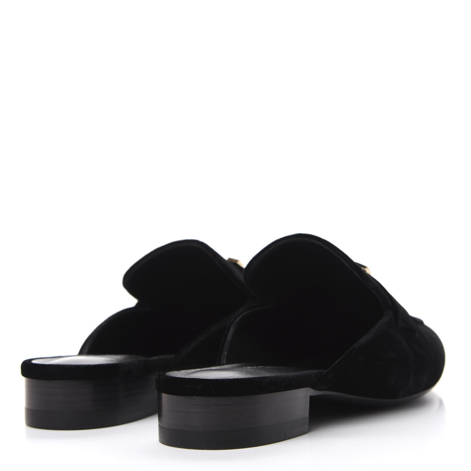 Hermes Velvet Trocadero Mule 38 Black 5 of 12