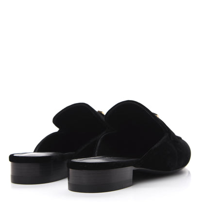 Hermes Velvet Trocadero Mule 38 Black 5 of 12