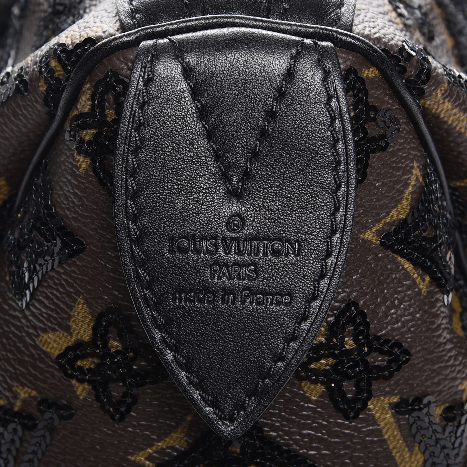 Louis Vuitton Monogram Sequins Eclipse Speedy 28 Black 6 of 8