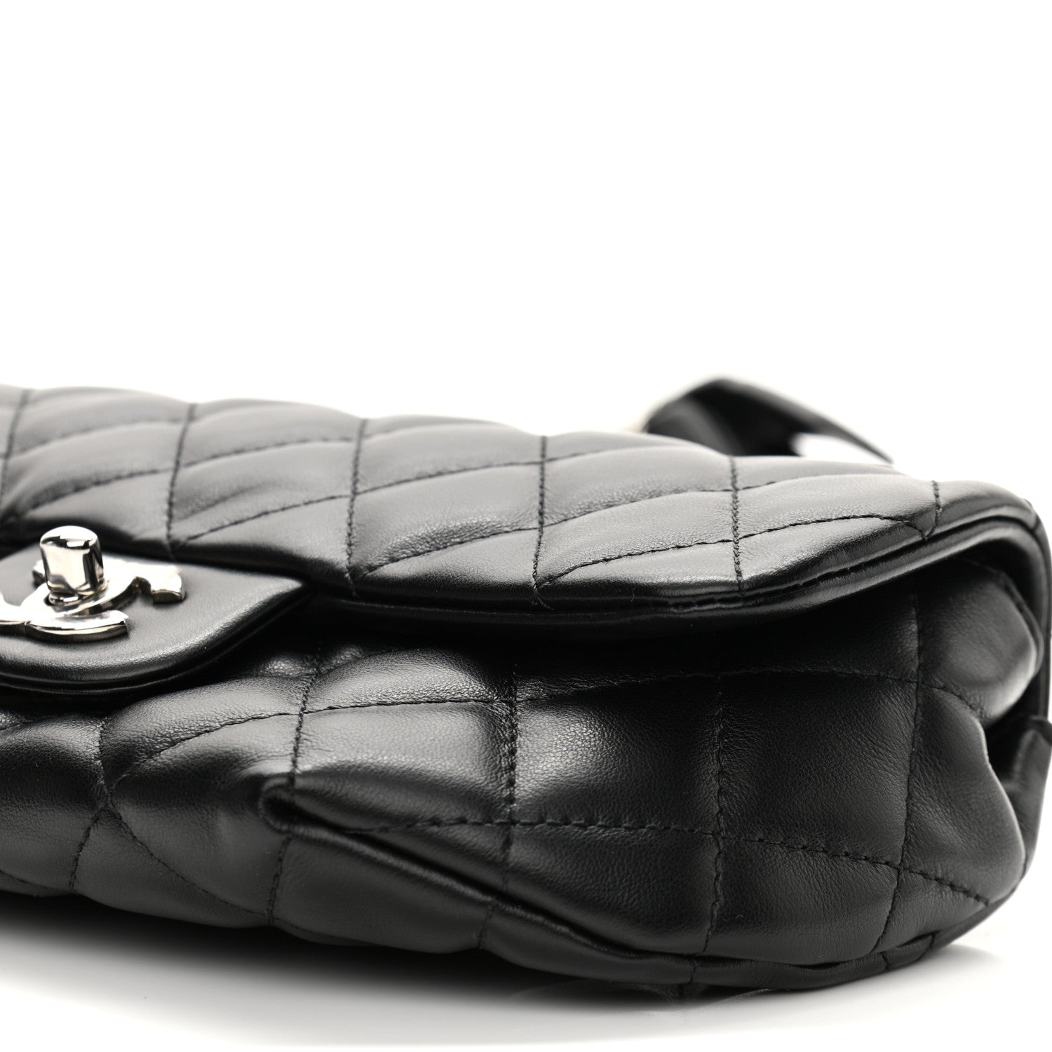 Chanel Calfskin Quilted CC Uniform Flap Belt Bag Black 11 of 11