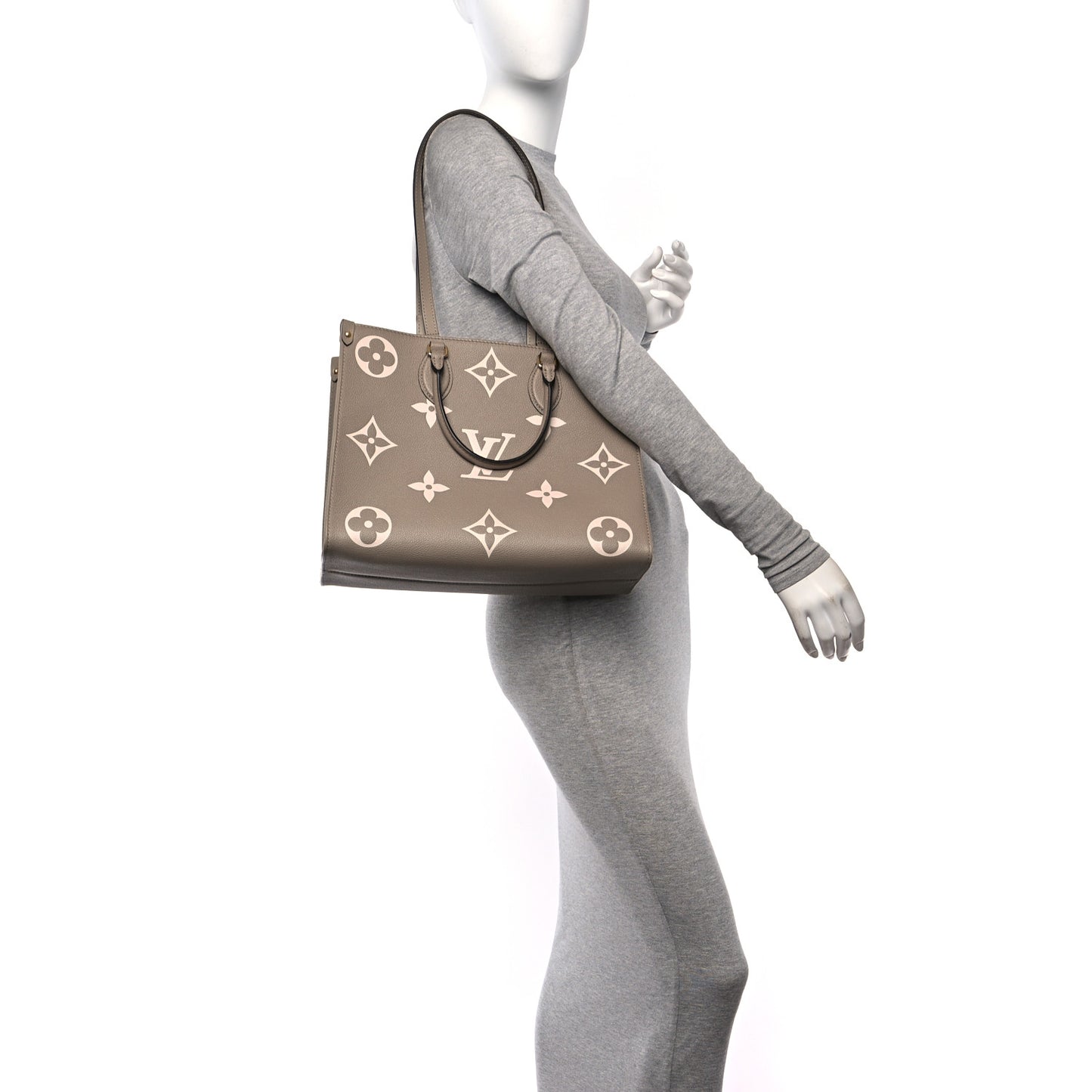 Empreinte Monogram Giant Onthego MM Tourterelle Creme