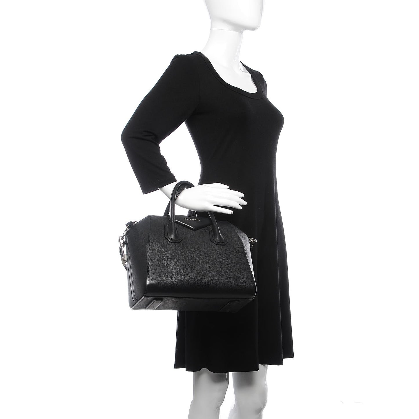 Sugar Goatskin Small Antigona Black