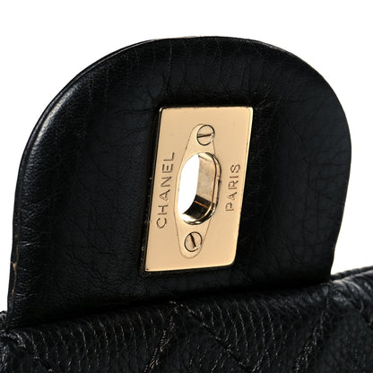 Chanel Calfskin Quilted XXL Travel Flap Bag Black 7 of 11