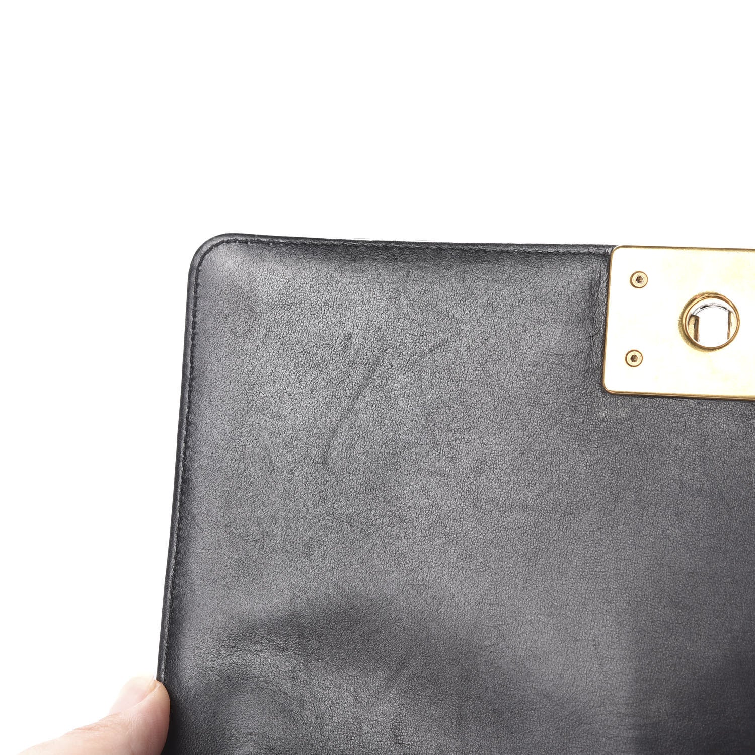 Chanel Calfskin Quilted Medium Boy Flap Black 14 of 20