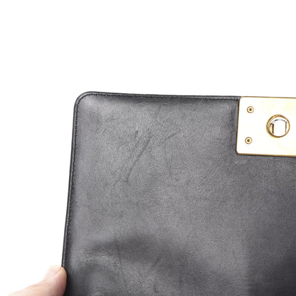 Chanel Calfskin Quilted Medium Boy Flap Black 14 of 20
