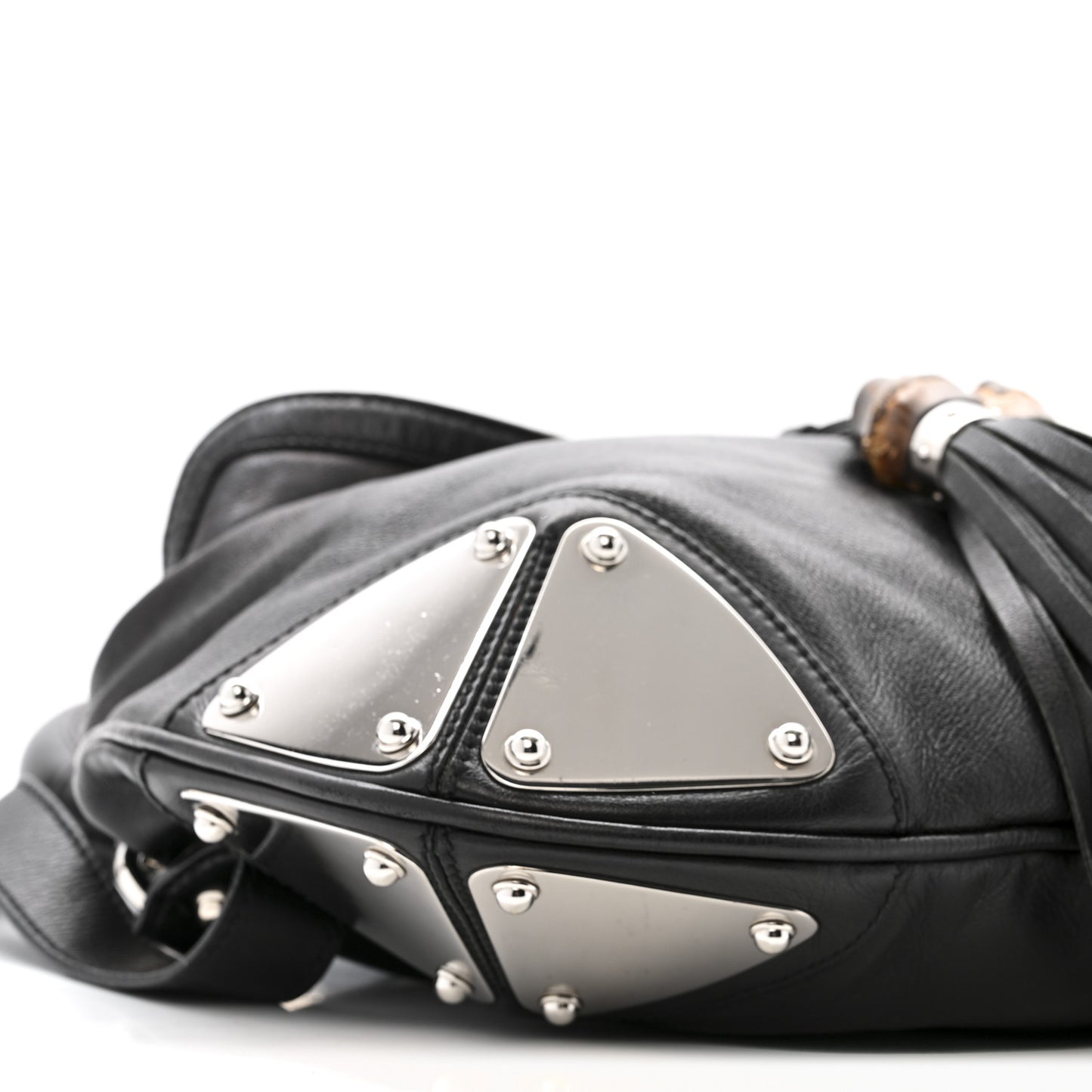 Guccissima Medium Indy Top Handle Hobo Black