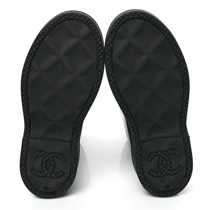 Chanel Caoutchouk CC High Boots 38 Black 5 of 11