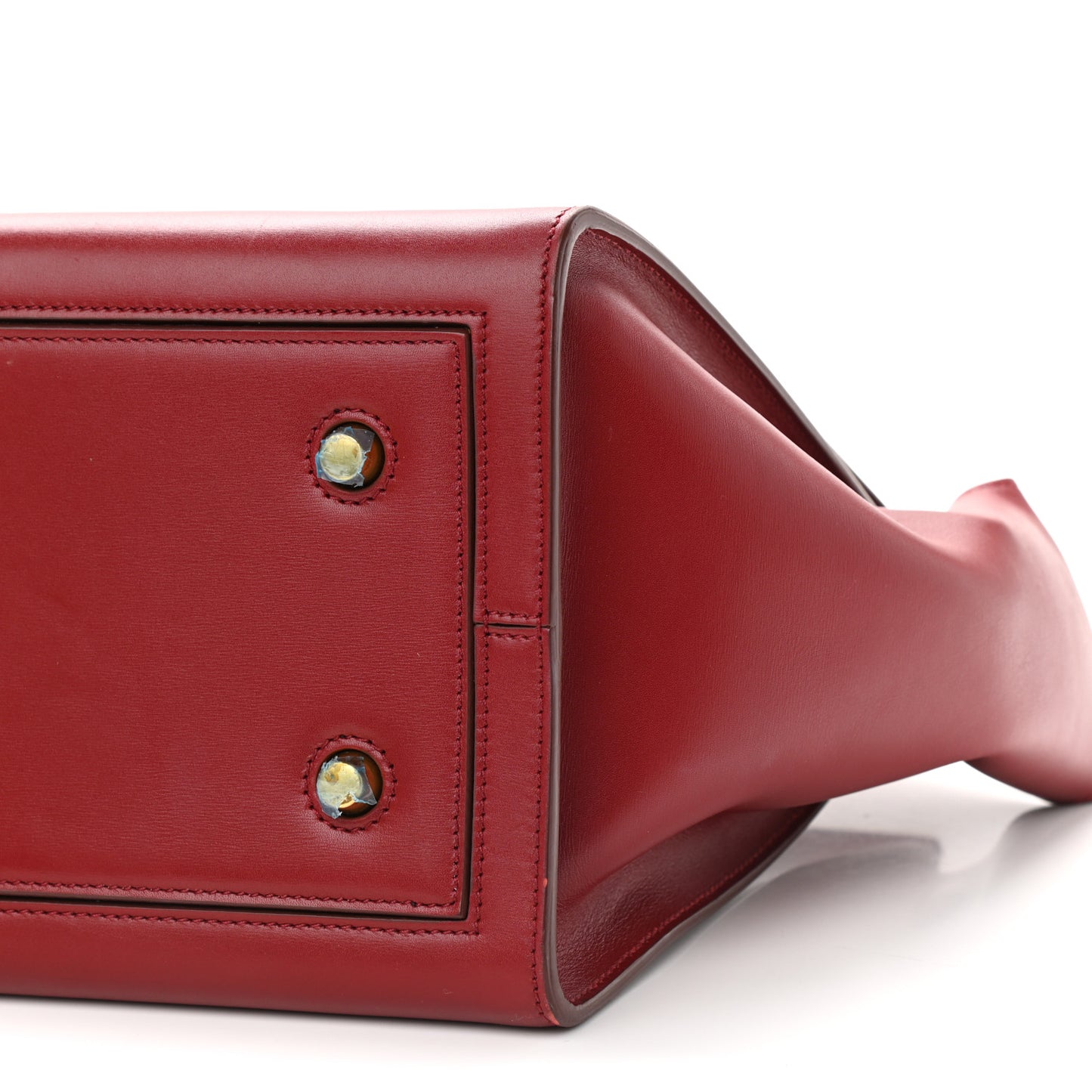 Smooth Calfskin Small Tie Knot Tote Red