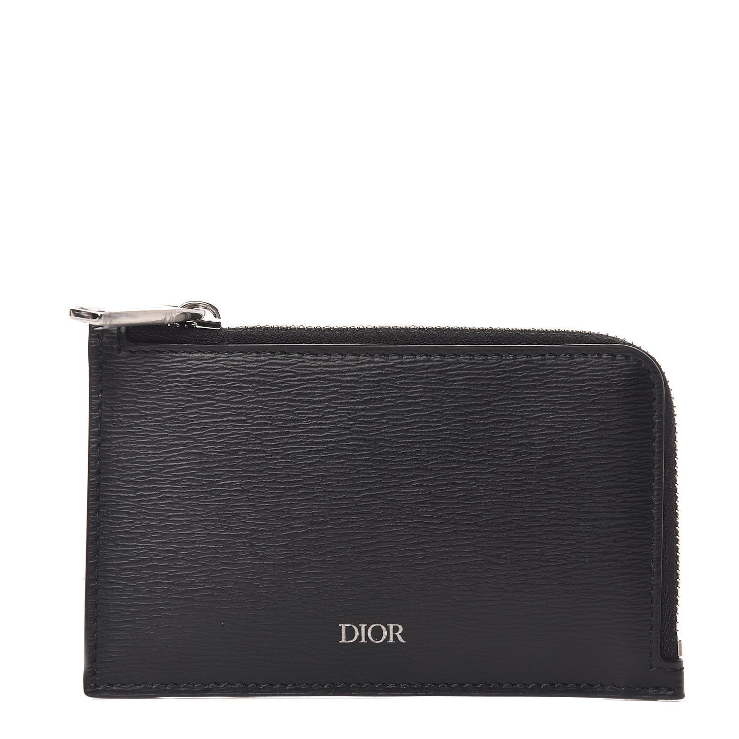 Christian Dior Calfskin Infinite Zipped Card Holder Black 1 of 7