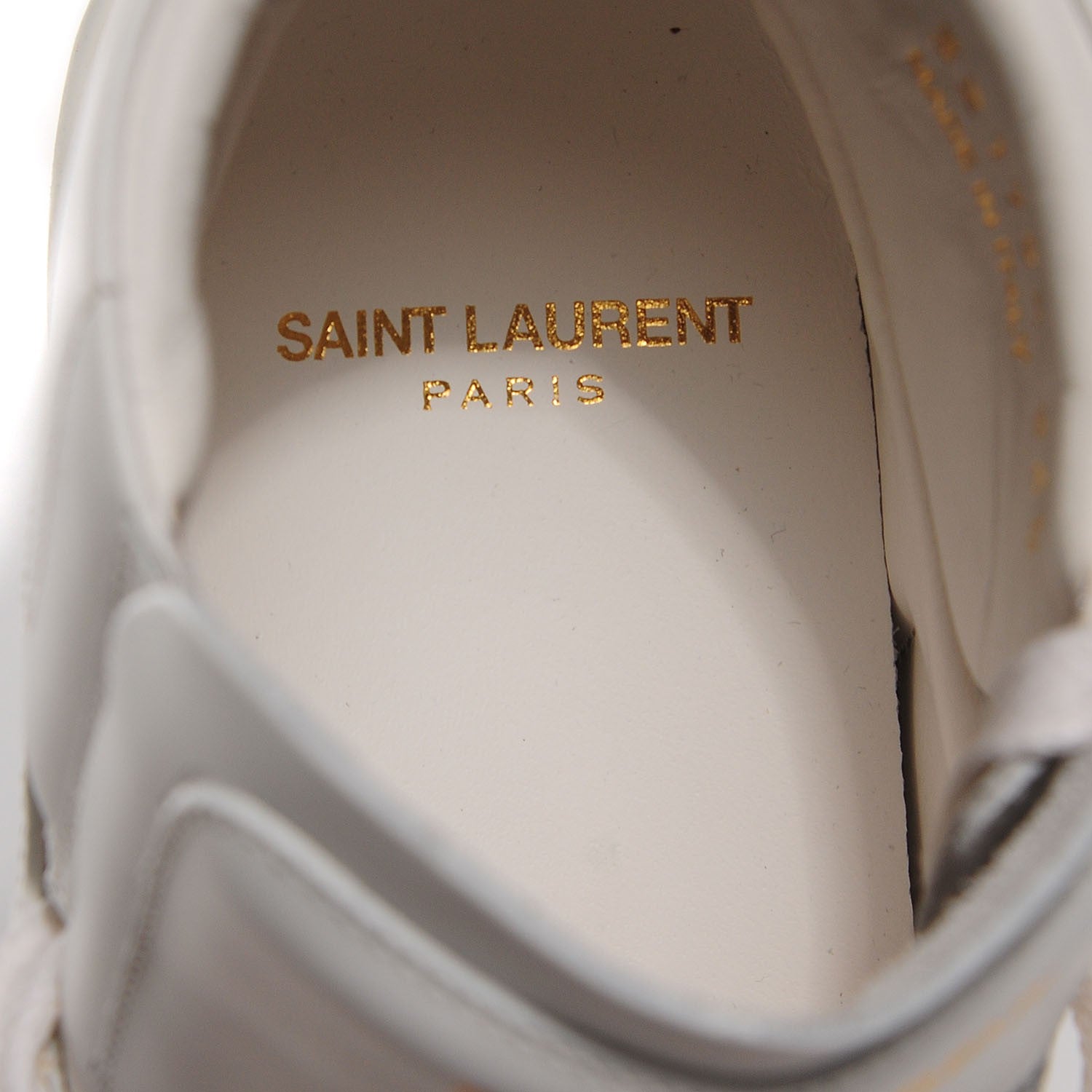 Saint Laurent Nappa Wolly High Top Sneakers 36.5 Optique White 7 of 8