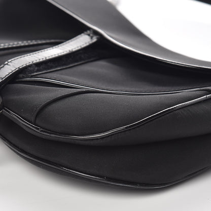 Christian Dior Nylon Double Saddle Bag Black 9 of 13