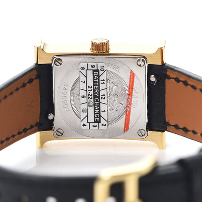 Hermes Stainless Steel Epsom 17.2mm Heure H Hour Quartz Watch Noir 4 of 5