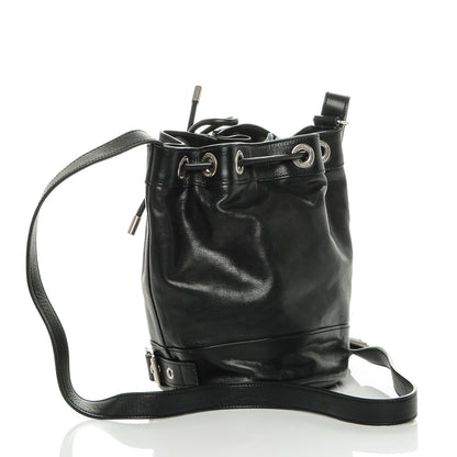 Saint Laurent Calfskin Small Rider Bucket Bag Black 3 of 6