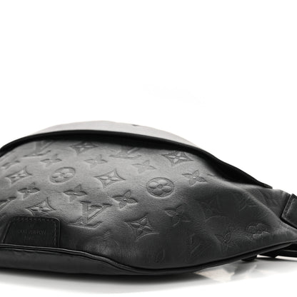 Louis Vuitton Calfskin Monogram Shadow Discovery Bumbag Black 9 of 9