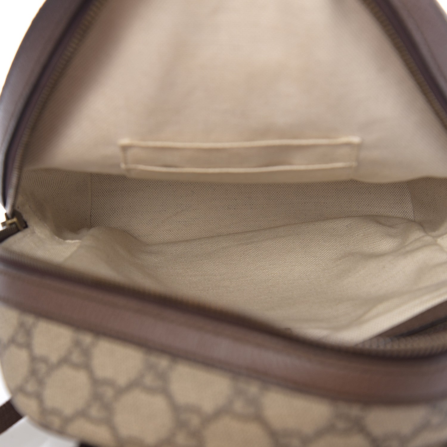 Gucci GG Supreme Monogram Calfskin Web Small Ophidia Day Backpack Beige Ebony New Acero 4 of 9