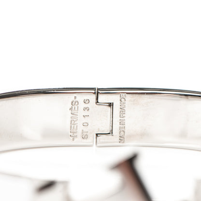 Hermes Enamel Narrow Clic Clac H Bracelet PM White 5 of 5