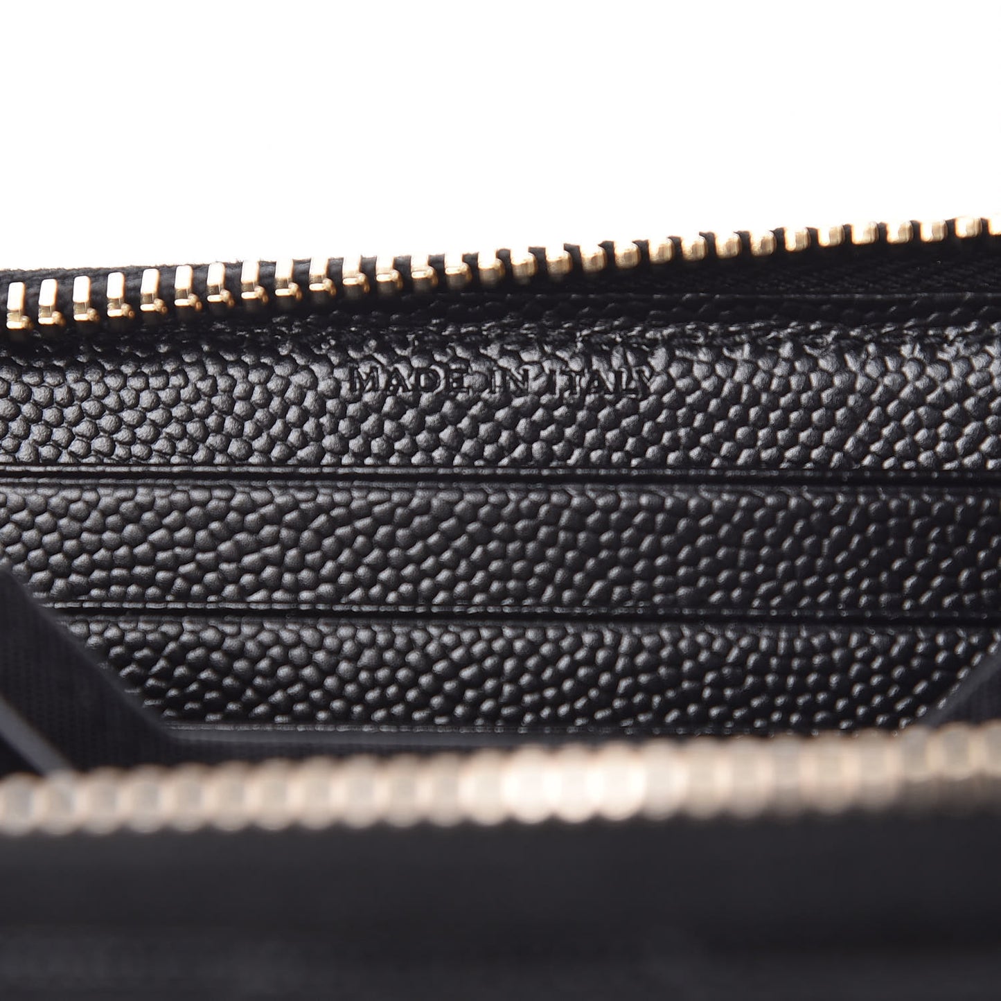Grain De Poudre Matelasse Chevron Monogram Phone Wallet Black