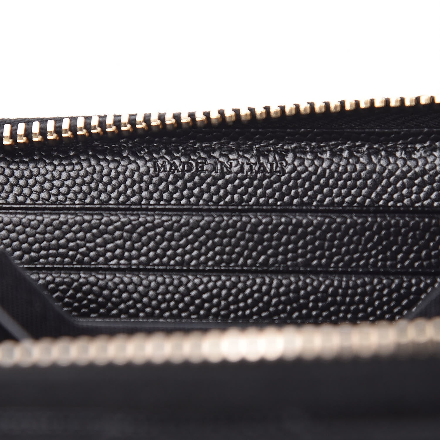 Saint Laurent Grain De Poudre Matelasse Chevron Monogram Phone Wallet Black 6 of 8