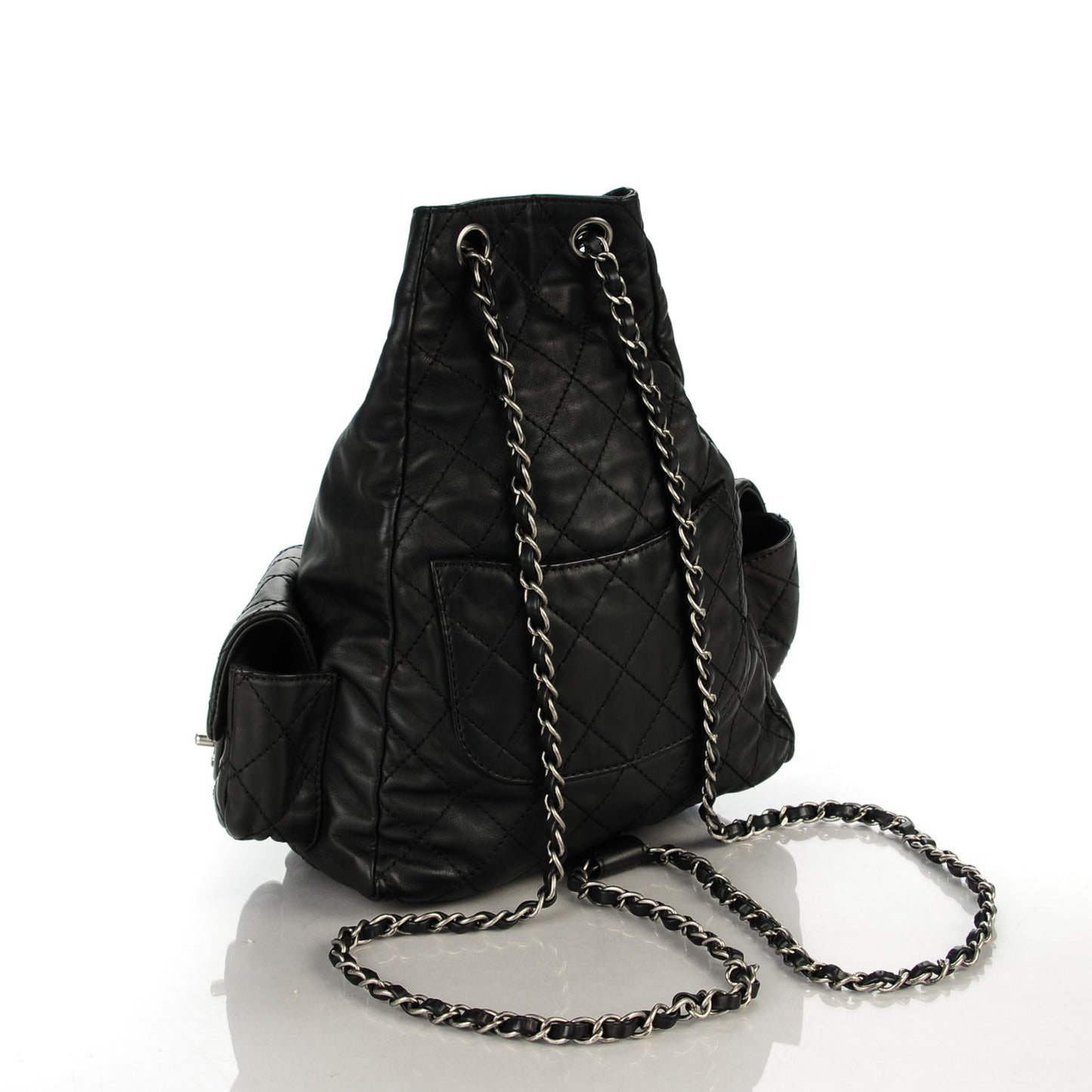 Calfskin Large Backpack Is Back Black