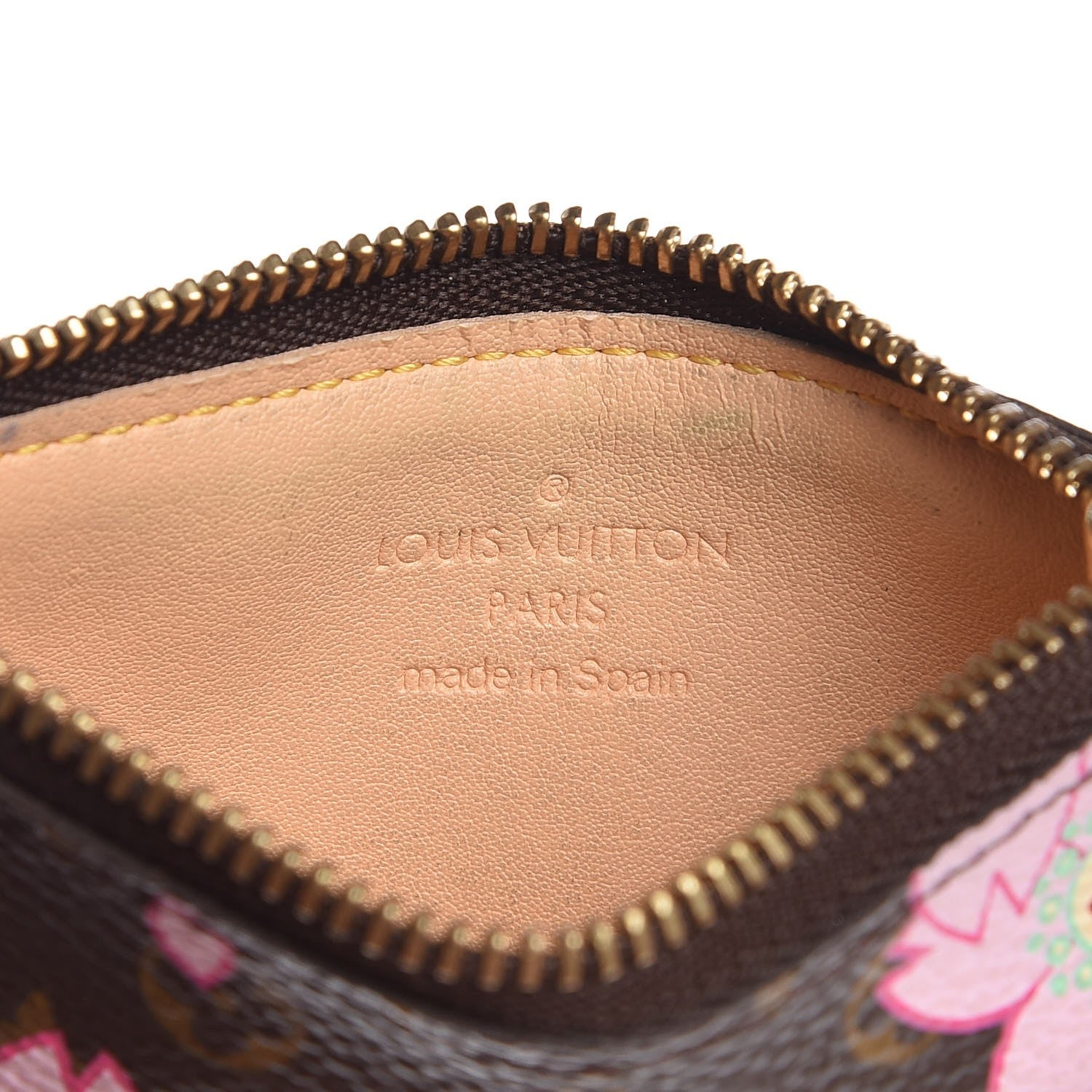 Louis Vuitton Monogram Cherry Blossom Key Pouch Brown 6 of 8