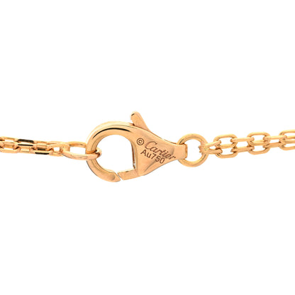 Cartier 18K Pink Gold 2 Diamond LOVE Necklace 5 of 6