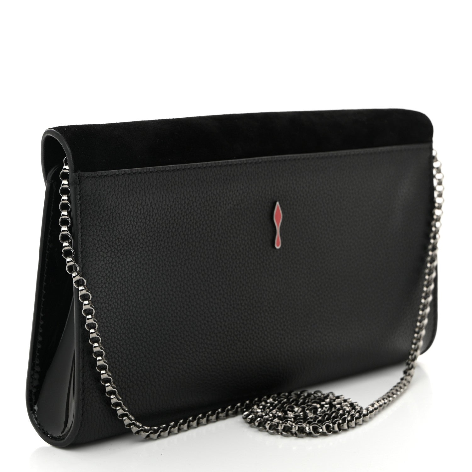 Christian Louboutin Veau Velours Calfskin Vero Dodat Clutch Black 3 of 9
