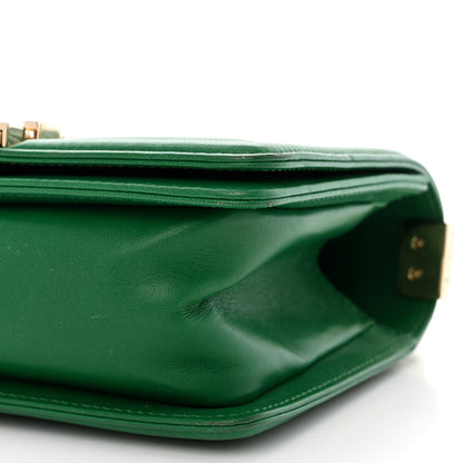 Chanel Lambskin Quilted Small Boy Flap Green 6 of 14