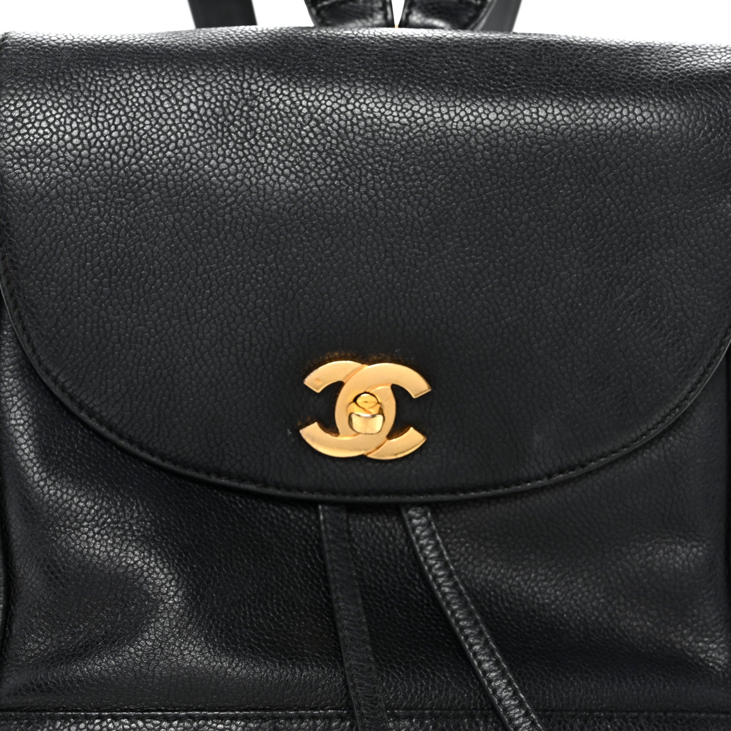 Chanel Caviar CC Backpack Black 7 of 10