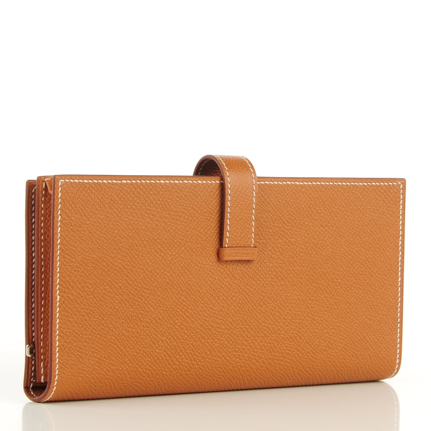 Hermes Epsom Bearn Gusset Wallet Gold 3 of 8