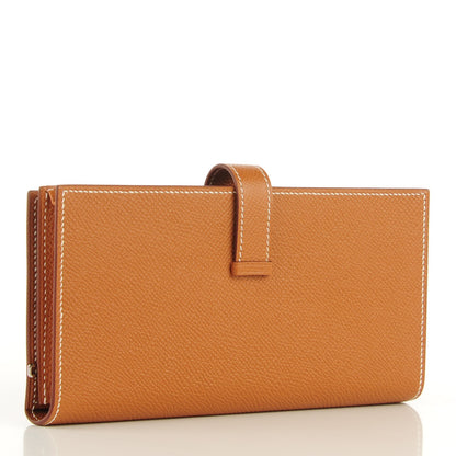 Hermes Epsom Bearn Gusset Wallet Gold 3 of 8