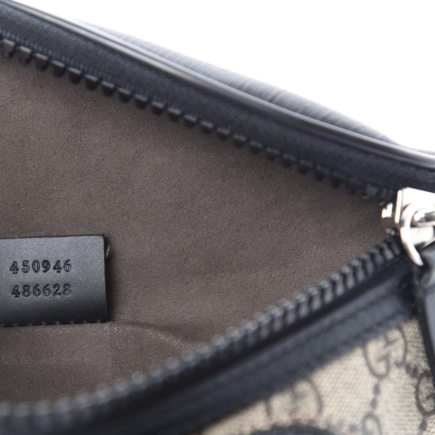 GG Supreme Monogram Belt Bag Black